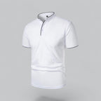 Men's Collarless Polo Shirt – Classic Style for Any Occasion