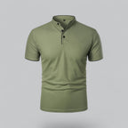 Men's Collarless Polo Shirt – Classic Style for Any Occasion