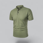 Men's Collarless Polo Shirt – Classic Style for Any Occasion