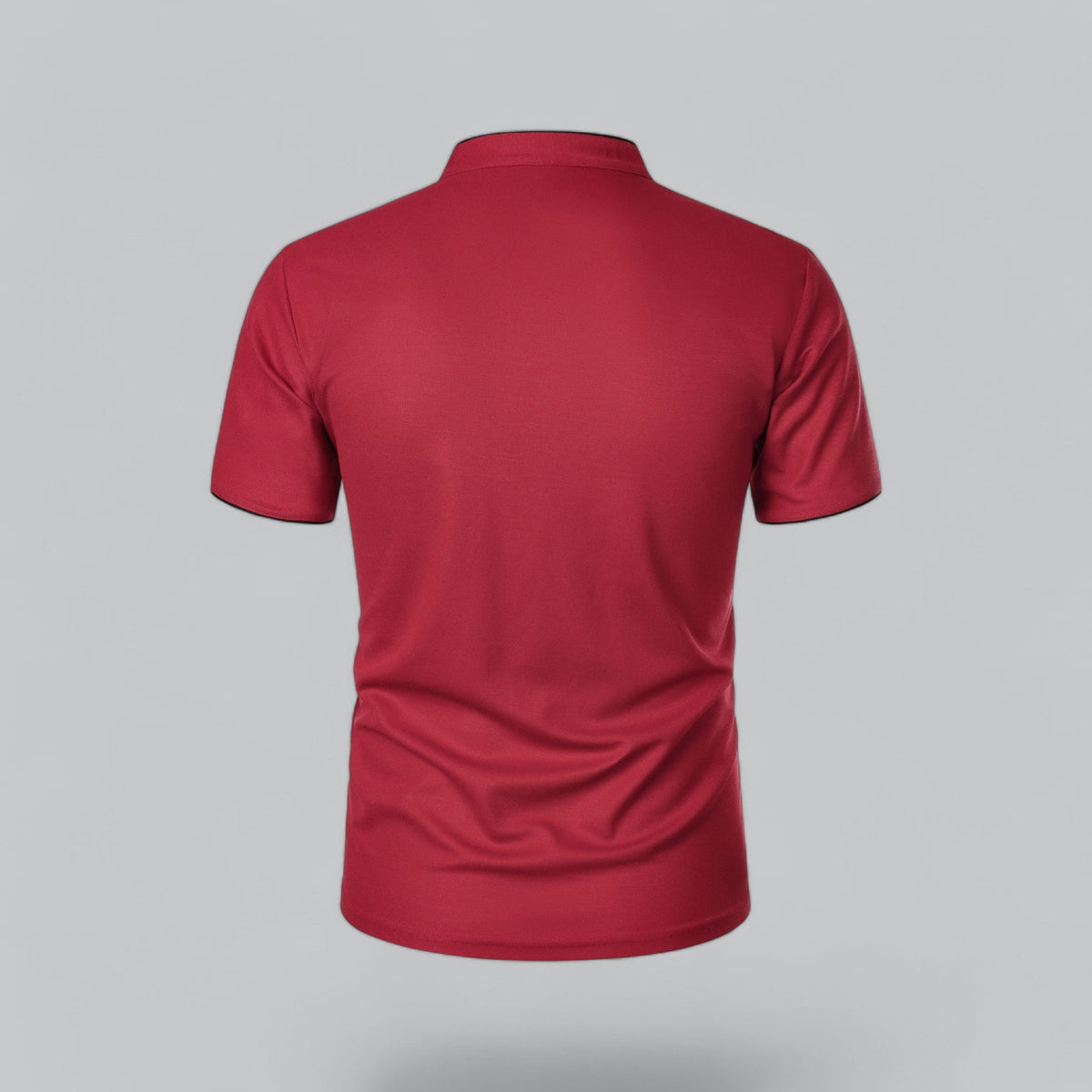 Men's Collarless Polo Shirt – Classic Style for Any Occasion