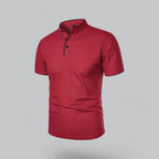 Men's Collarless Polo Shirt – Classic Style for Any Occasion