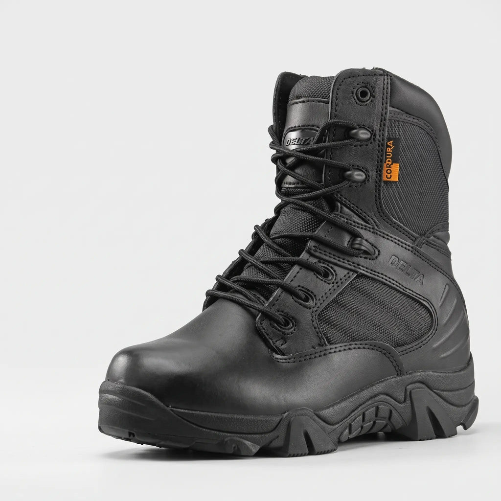 Men's Combat Boots - Side Zip Tactical Hiking Boots - Army Boots