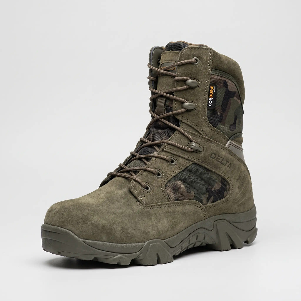 Men's Combat Boots - Side Zip Tactical Hiking Boots - Army Boots