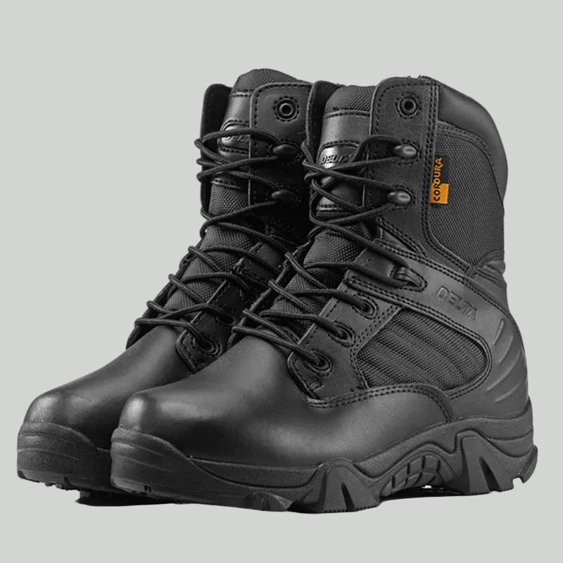 Men's Combat Boots - Side Zip Tactical Hiking Boots - Army Boots