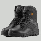 Men's Combat Boots - Side Zip Tactical Hiking Boots - Army Boots