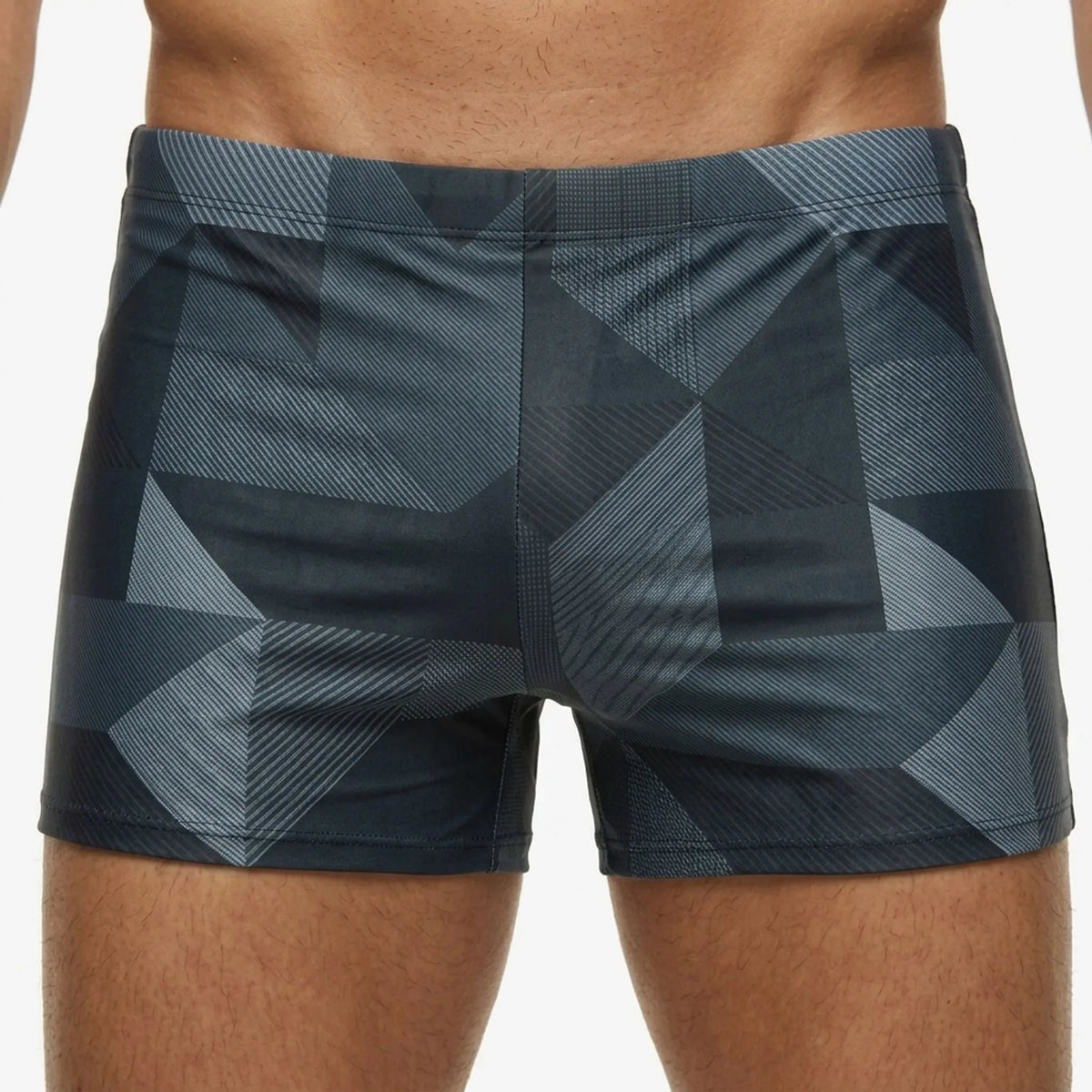 Men's Fitted Athletic Swim Trunks for Unrestricted Movement