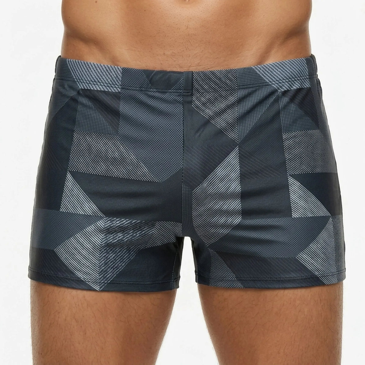 Men's Fitted Athletic Swim Trunks for Unrestricted Movement