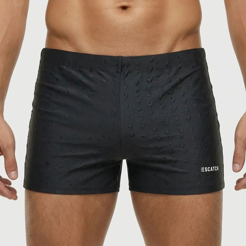 Men's Fitted Athletic Swim Trunks for Unrestricted Movement