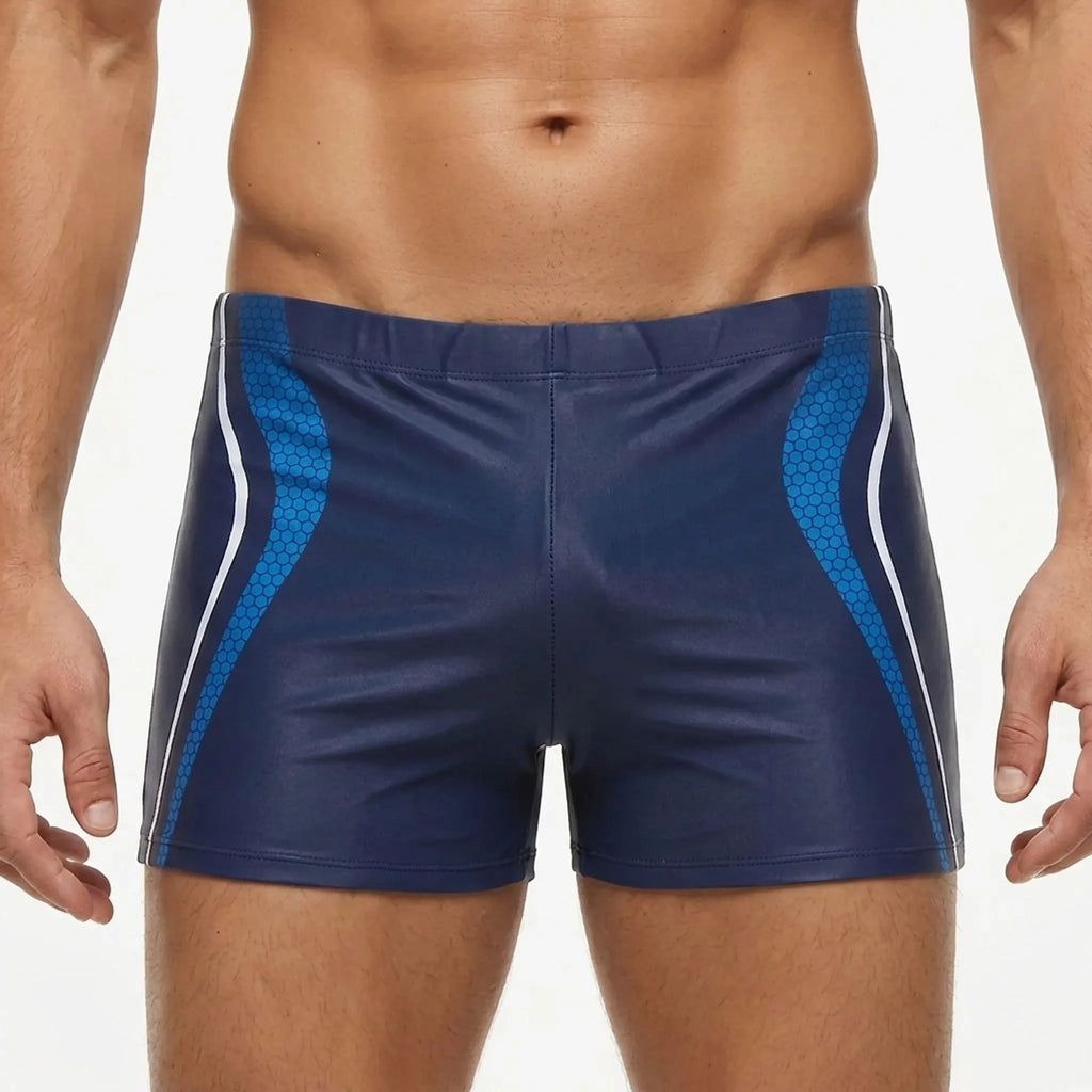Men's Fitted Athletic Swim Trunks for Unrestricted Movement