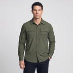 Men's Hiking Shirt - Zip Off Sleeves - Fishing Shirt - Safari Shirt