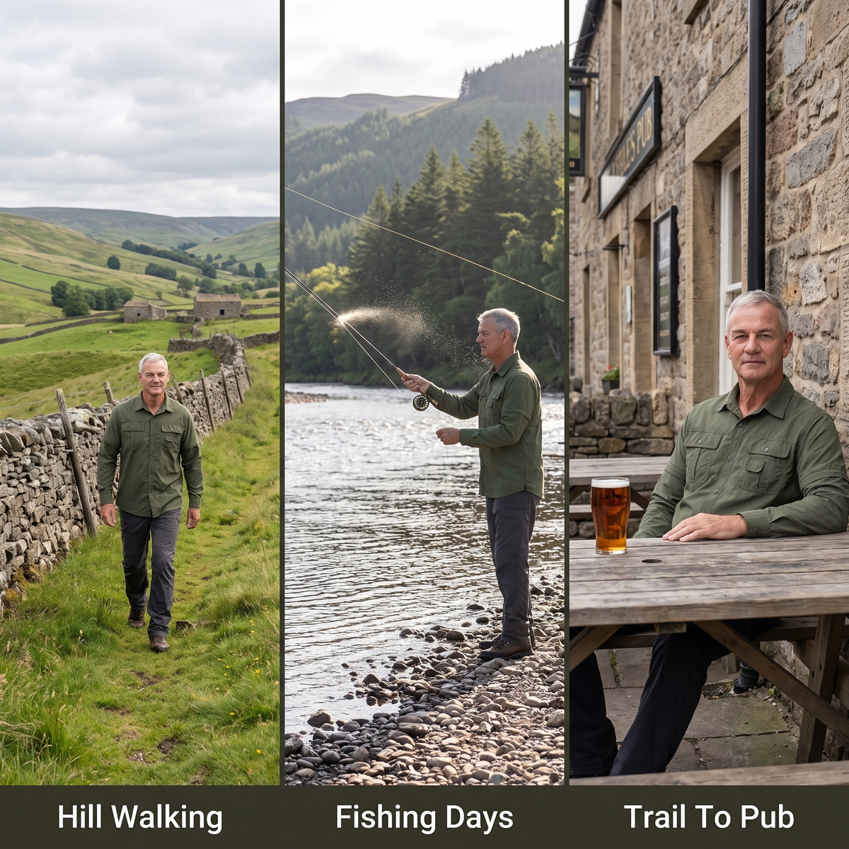 Men's Hiking Shirt - Zip Off Sleeves - Fishing Shirt - Safari Shirt