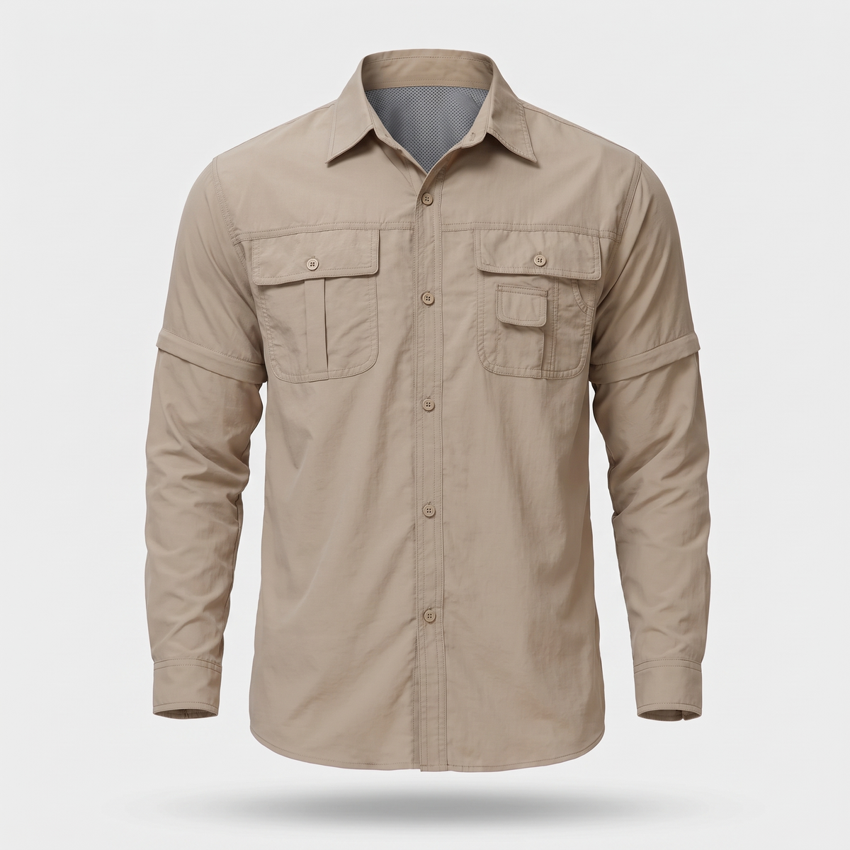 Men's Hiking Shirt - Zip Off Sleeves - Fishing Shirt - Safari Shirt