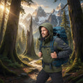 Men's Hooded Waterproof Jacket — Thermal Fleece Lining