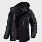 Men's Hooded Waterproof Jacket — Thermal Fleece Lining