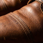 Men's Lace-Up Ankle Boots, Layered Panels, Patterned Traction Sole
