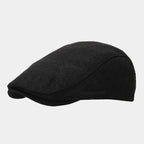Men's Linen Flat Cap - Breathable Summer Style