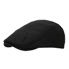 Men's Linen Flat Cap - Breathable Summer Style