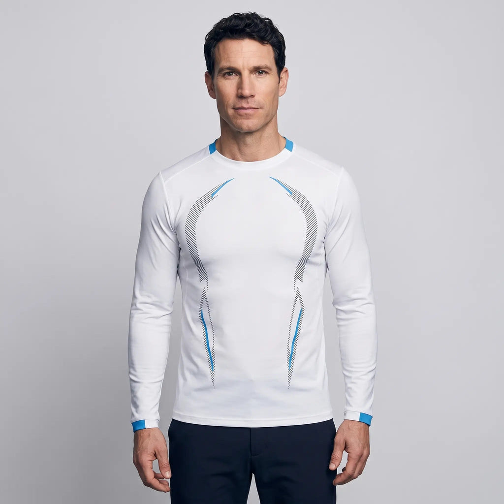 Men's Long Sleeve Running Top - Quick Dry Base Layer - Hiking T Shirt