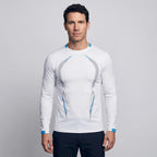 Men's Long Sleeve Running Top - Quick Dry Base Layer - Hiking T Shirt