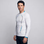 Men's Long Sleeve Running Top - Quick Dry Base Layer - Hiking T Shirt