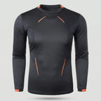 Men's Long Sleeve Running Top - Quick Dry Base Layer - Hiking T Shirt