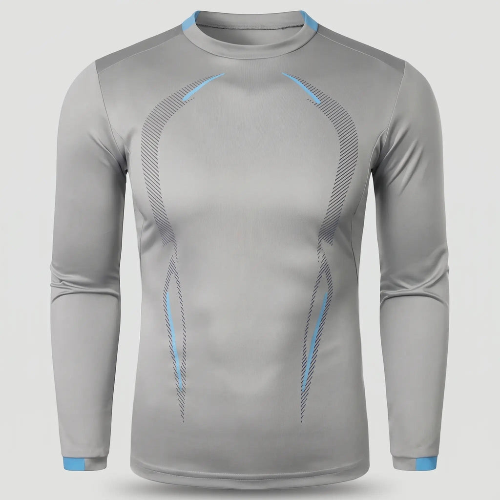 Men's Long Sleeve Running Top - Quick Dry Base Layer - Hiking T Shirt