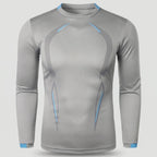 Men's Long Sleeve Running Top - Quick Dry Base Layer - Hiking T Shirt