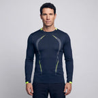 Men's Long Sleeve Running Top - Quick Dry Base Layer - Hiking T Shirt