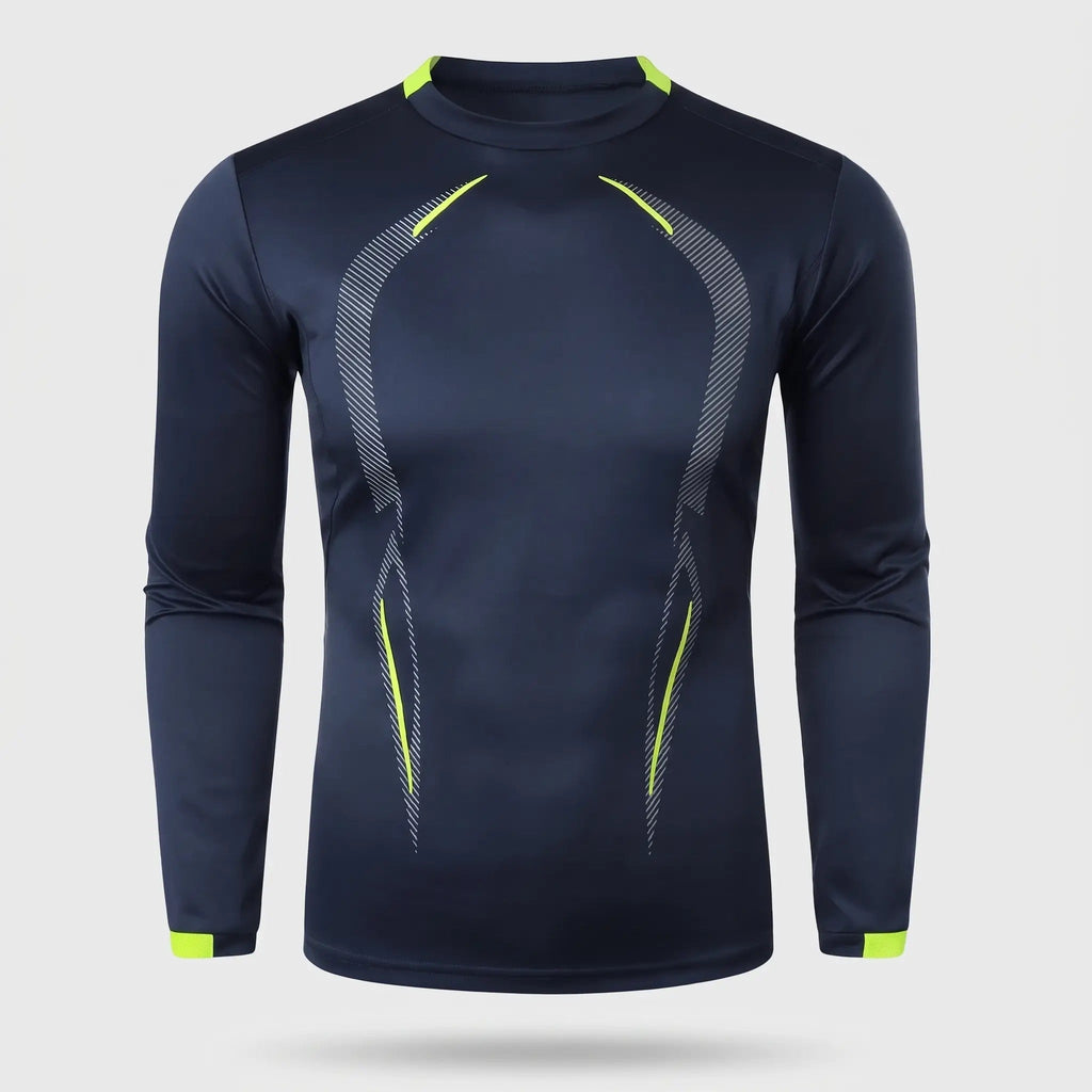 Men's Long Sleeve Running Top - Quick Dry Base Layer - Hiking T Shirt