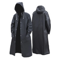 Men's Long Waterproof Rain Jacket with Hood for All Seasons