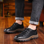Men's Orthopaedic Leather Shoes | Supportive Comfort Walking Shoes