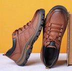 Men's Orthopaedic Leather Shoes | Supportive Comfort Walking Shoes