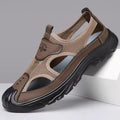 Men's Premium Slip-On Closed Toe Sandals for Comfort