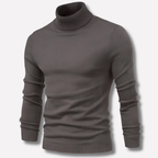 Men's Ribbed Merino Wool Turtleneck Jumper