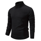 Men's Ribbed Merino Wool Turtleneck Jumper