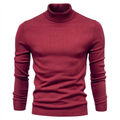 Men's Ribbed Merino Wool Turtleneck Jumper