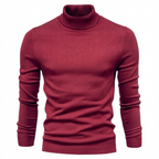 Men's Ribbed Merino Wool Turtleneck Jumper