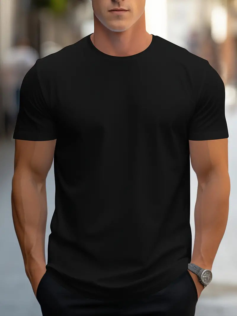 Men's Slim Fit Crew Neck T-Shirt – Everyday Style