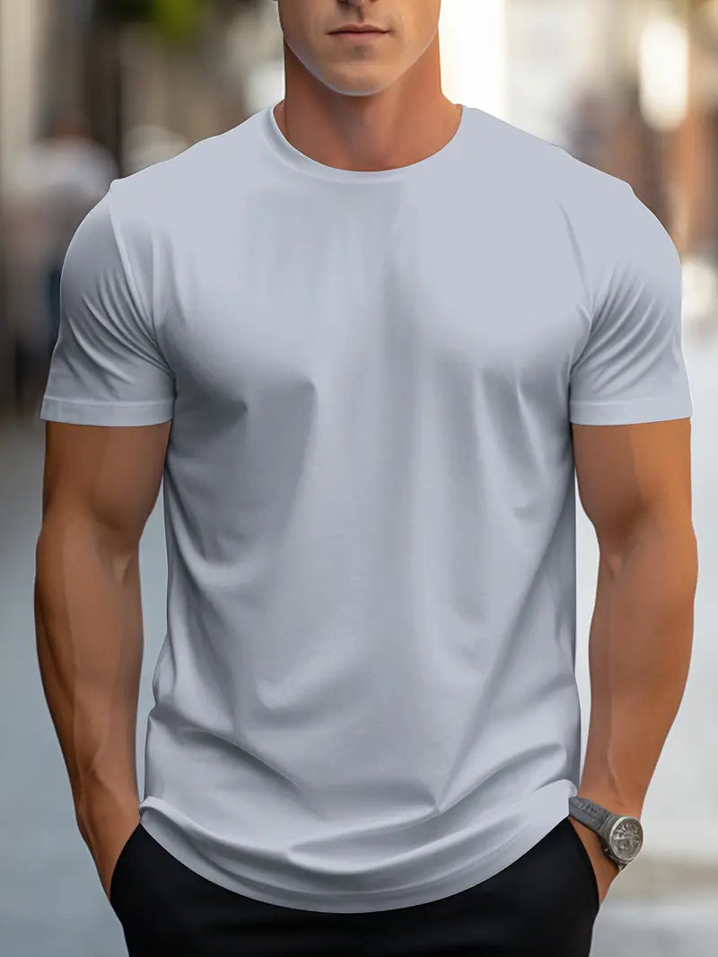 Men's Slim Fit Crew Neck T-Shirt – Everyday Style