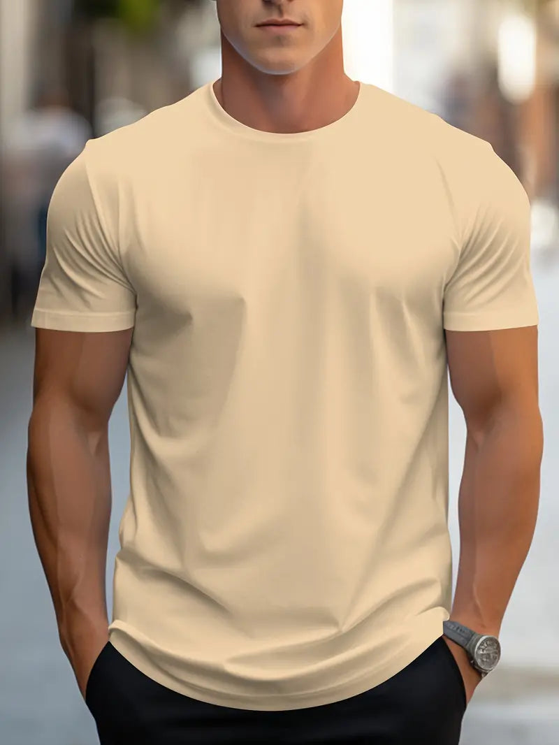 Men's Slim Fit Crew Neck T-Shirt – Everyday Style