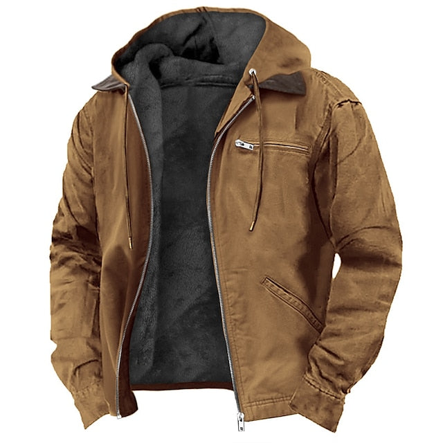 Men's Warm Insulated Outdoor Parka