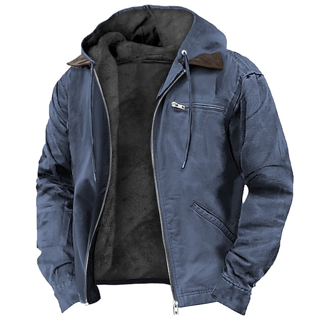 Men's Warm Insulated Outdoor Parka