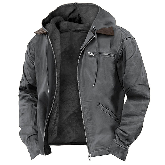 Men's Warm Insulated Outdoor Parka