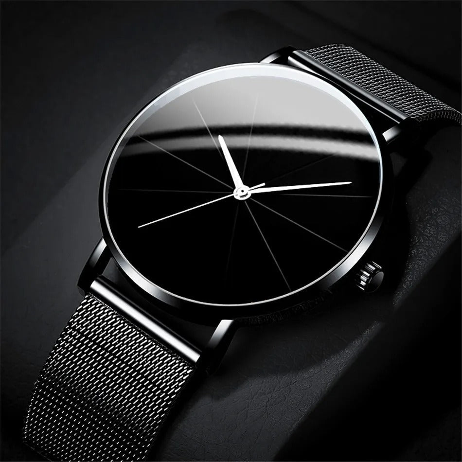 Men's Watch with Bold Dial Accents