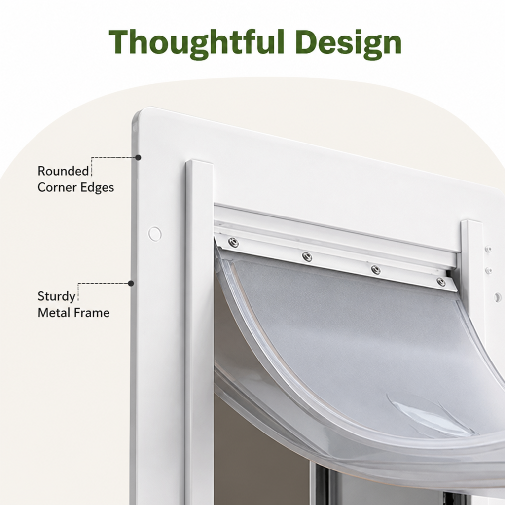 Metal Frame Weatherproof & Lockable Pet Door