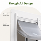Metal Frame Weatherproof & Lockable Pet Door