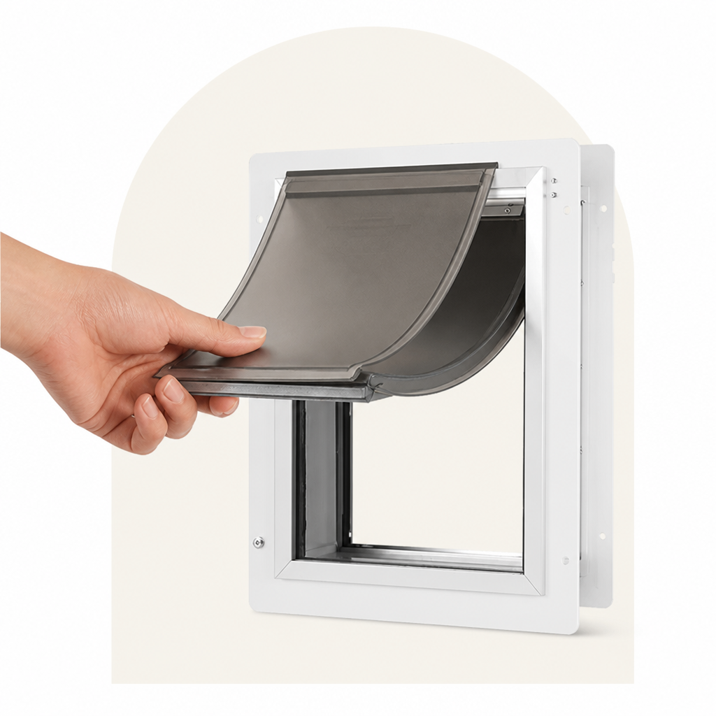 Metal Frame Weatherproof & Lockable Pet Door