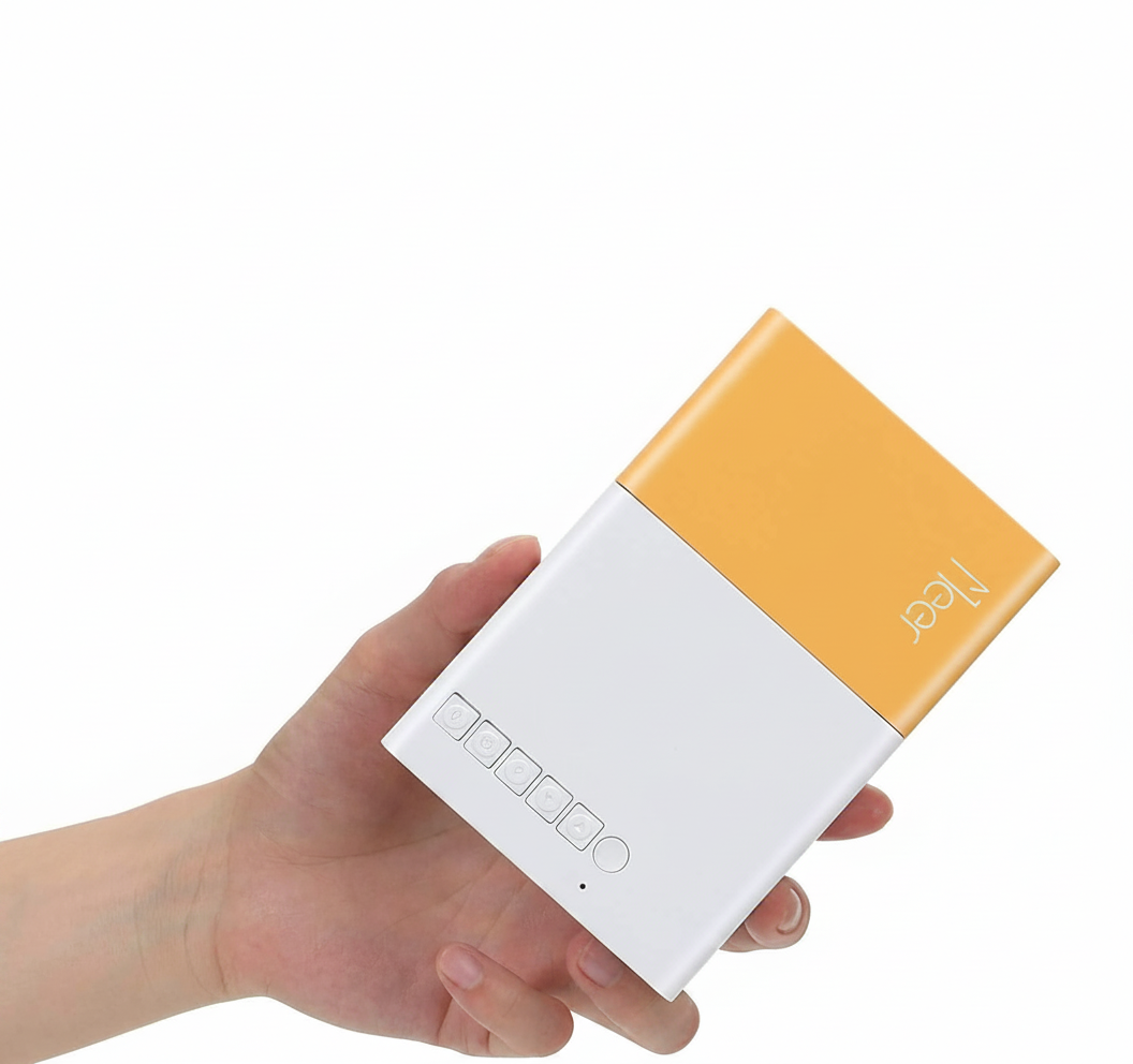 Mini LED Projector, Portable 152 cm Display, HDMI/USB, Built-In Speaker