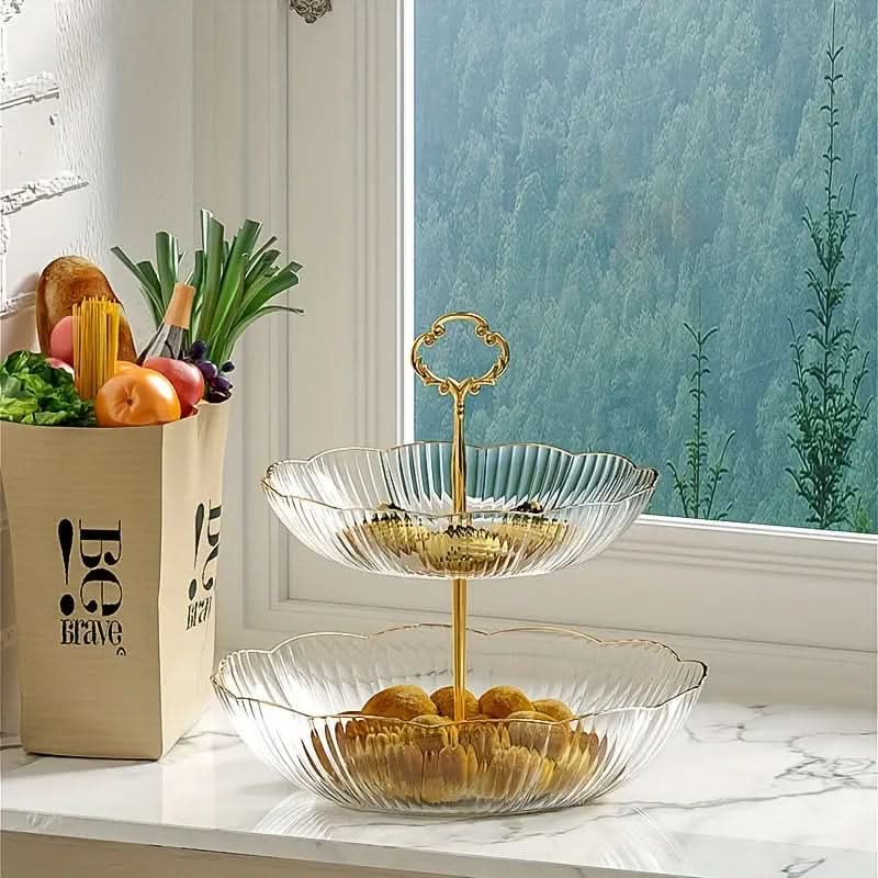 Modern 3-Tier Fruit Bowl Stand and Organiser