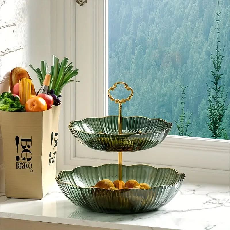 Modern 3-Tier Fruit Bowl Stand and Organiser